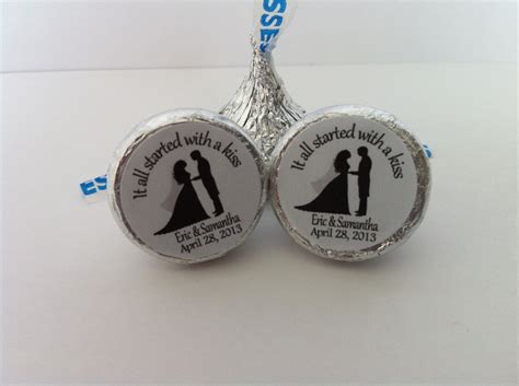 Hershey Kisses Stickers Wedding Jenniemarieweddings