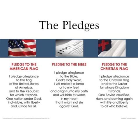 Christian Flag Pledge Printable