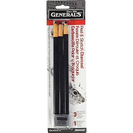 General Pencil Peel And Sketch Charcoal Pencils 3 Pkg Amazon In Home