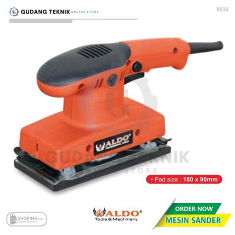 Jual Mesin Amplas Sander 180W ALDO 9036 Mesin Palm Sander Elektrik