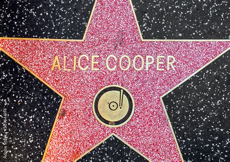 Alice Cooper's star on Hollywood Walk of Fame Stock Photo | Adobe Stock