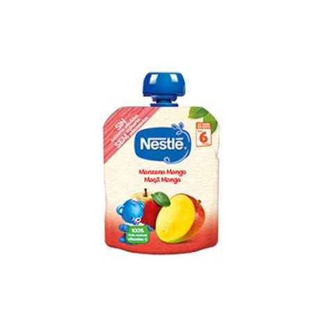 Nestle Nestlé Bolsita Manzana y Mango 6m 90g žema kaina Varle lt