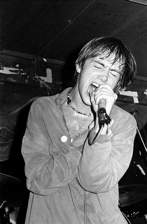 Blur Live 1990 Damon Albarn By Martyn Goodacre