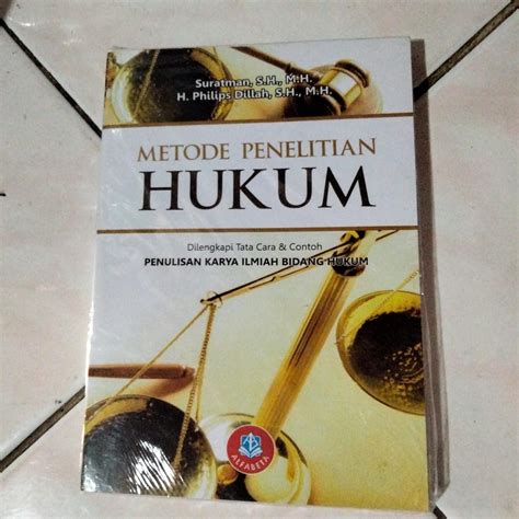 Jual Metode Penelitian Hukum By Suratman Shopee Indonesia