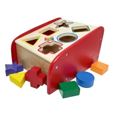 Jual Alz Sliding Geometri Shorting Shape Box Puzzle Mainan Edukasi Anak Kotak Luncur 6in1