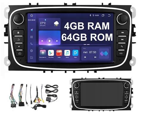 NAWIGACJA RADIO ANDROID DO FORD MONDEO FOCUS II S MAX GALAXY MK4 4 64GB