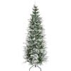 Homcom Sapin Arbre De No L Artificiel Branches Enneig Es Support