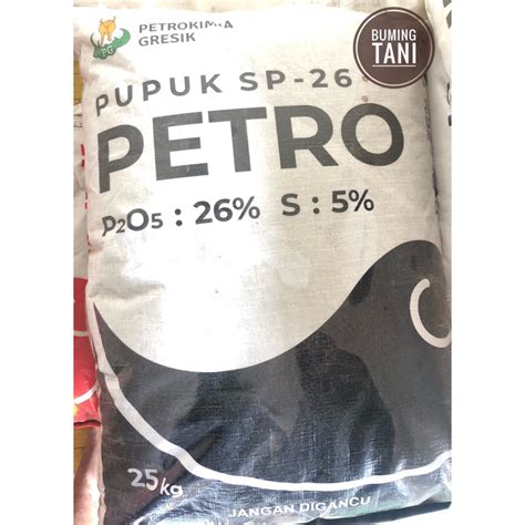 Jual Pupuk SP 26 PETRO 100 Original Kemasan Pabrik 25kg Shopee Indonesia