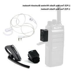 Wireless Bluetooth Earpiece Walkie Talkies Headset Finger PTT