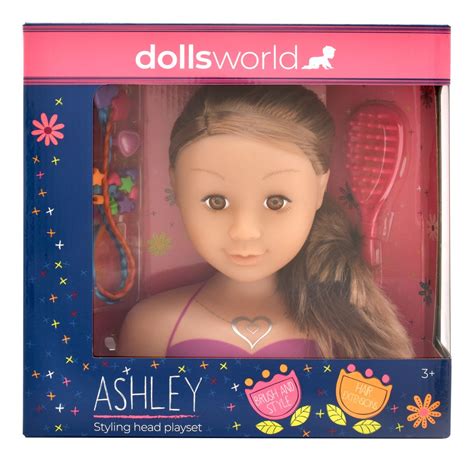 Dollsworld Brunette Syling Head Doll With Accessories Shop Today Get