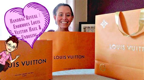 Handbag Reveal Enormous Louis Vuitton Haul And Unboxing Youtube