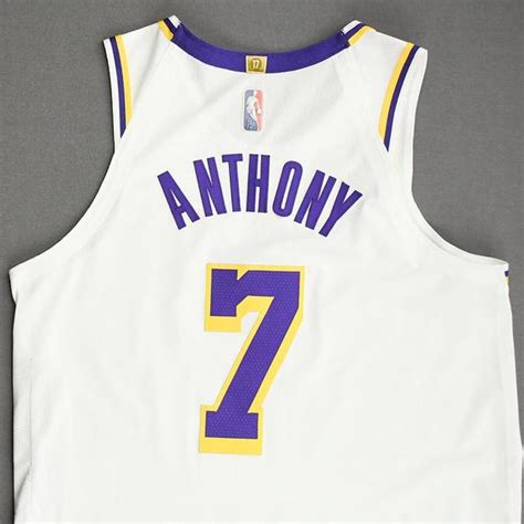 Carmelo Anthony Los Angeles Lakers Game Worn Association Edition