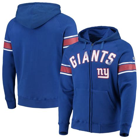 Men's New York Giants Hands High Royal Arena Full-Zip Hoodie