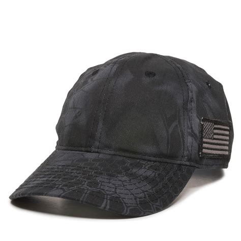 Outdoor Cap Tactical Camo Hat with US Flag | Delta Apparel