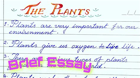 10 Lines On Plants The Plant Essay Plants Essay Plants Per Essay