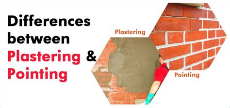 Differences Between Plastering And Pointing In Construction