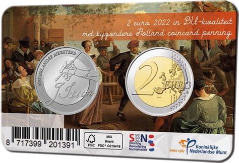 Nederland Holland Coin Fair Coincard Jan Steen Met Zilveren