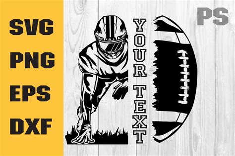 Football Player Svg Football Afbeelding Door ILukkystore Creative