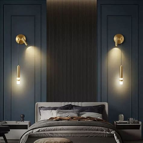 nordic light luxury  reading spotlight bedroom wall light bedhead