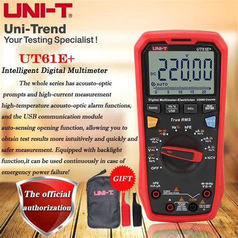 Uni T Ut61but61dut61e True Rms Intelligent Digital Multimeter High Precision Electrician