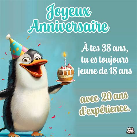 Joyeux Anniversaire 38 Ans 123cartes