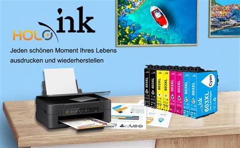 HOINKLO 603XL Druckerpatronen Kompatibel für Epson 603 Multipack