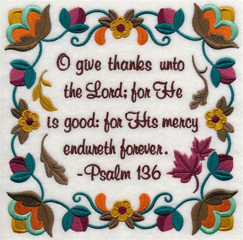 O Give Thanks Unto The Lord Design H8470