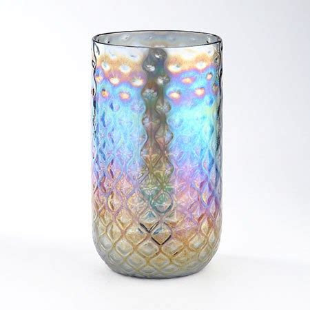 11 Iridescent Textured Glass Vase Wilford Lee Home Accents