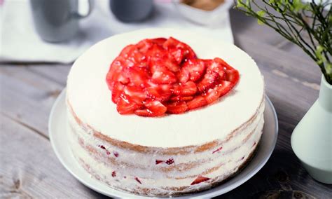 Naked Cake Erdbeere Rezept Dr Oetker