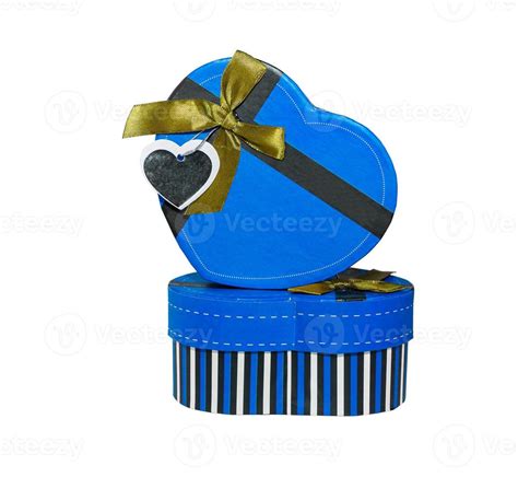 Blue Heart Shaped Box 13144560 Stock Photo At Vecteezy