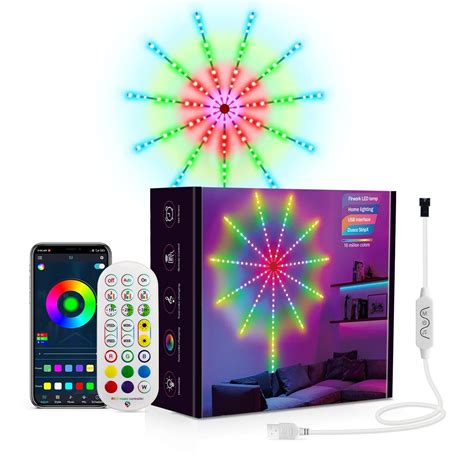 DIY APP Firework Remote Music Control RGB Pixel Fireworks LED Light