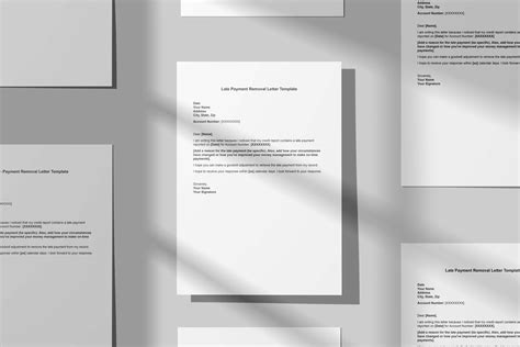 Late Payment Removal Letter Template,late Payment Letter Template,late