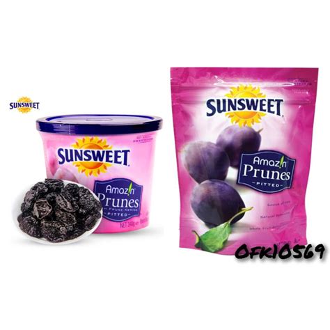 Sunsweet Amazin Prunes Pitted 100 200 340GM Shopee Malaysia