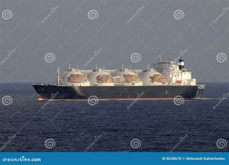 Oil and Gas Industry - LNG Tanker Stock Photo - Image of anchorage ...