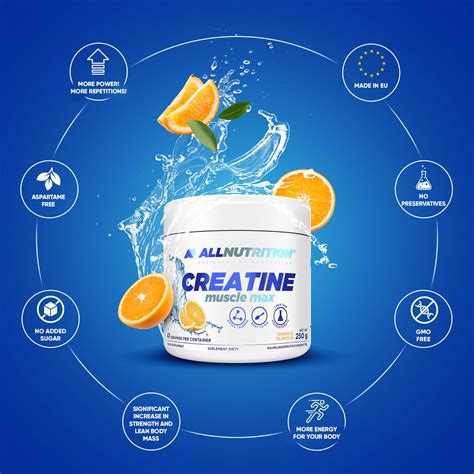 Creatina Allnutrition Muscle Max Portocala 250 G EMAG Ro