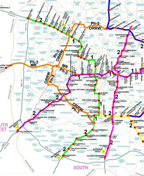 Namma Metro Phase 3 Map Conni Clarabelle