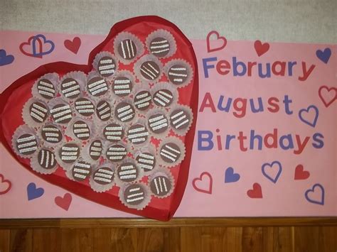 February And August 12 Birthdays Board February Birthday School