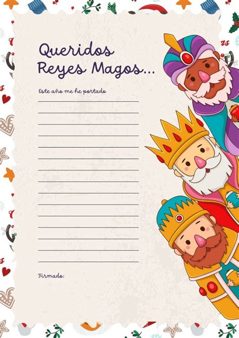 Preciosas y originales cartas para los Reyes Magos diseñadas por