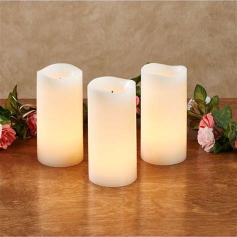 Shama Vanilla Scented Led Candle Set With Batteries