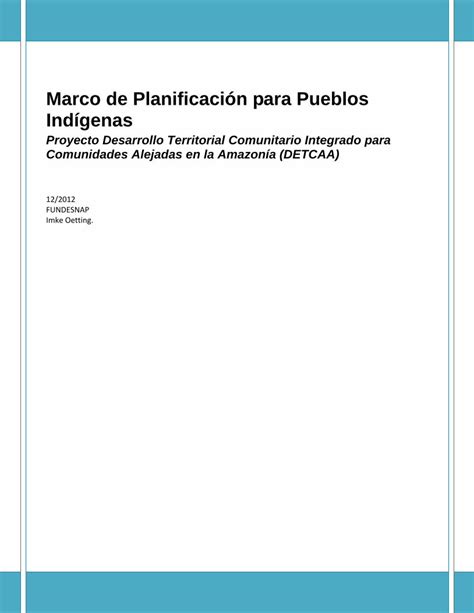 PDF Marco Planificacion Indigena DOKUMEN TIPS