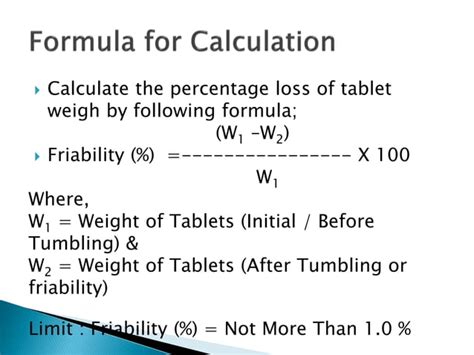 Friability testing | PPT