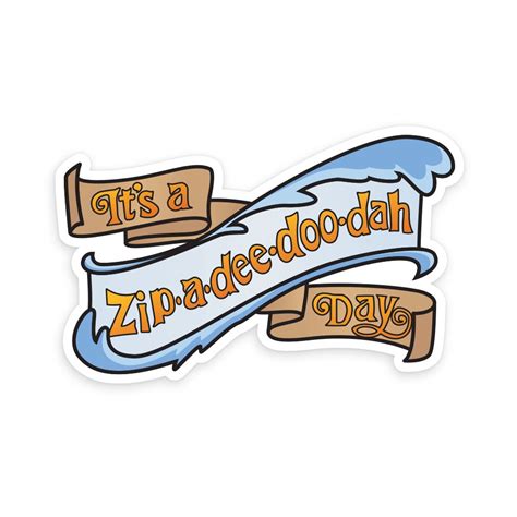 Zip A Dee Doo Dah Sticker Splash Mountain Sticker Disney Etsy