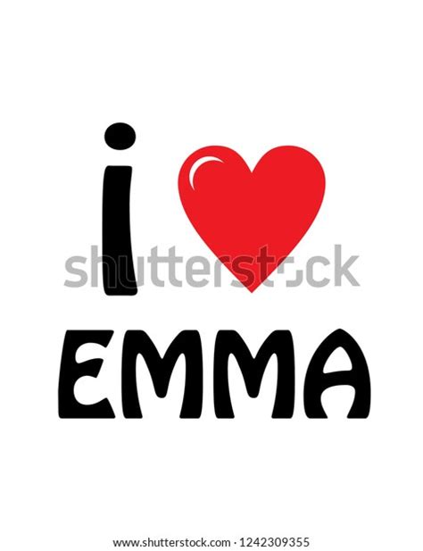 Love Emma Logo Vector Stock Vector Royalty Free 1242309355 Shutterstock