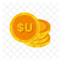 Peso Uruguayo Coin Icon - Download in Flat Style