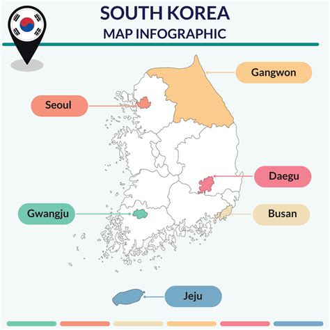 Infograf A De Sur Corea Mapa Mapa Infograf A Vector En Vecteezy