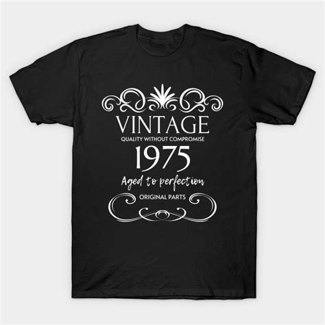 Vintage 1975 Birthday Gift For Men Vintage 1975 T Shirt TeePublic