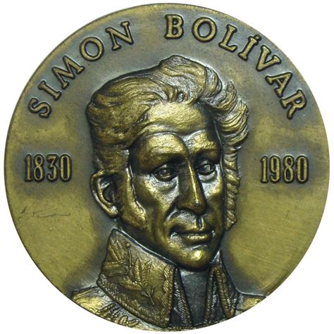 Medalla 1980 150 Aniv Muerte Libertador Simón Bolívar