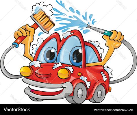 Coole Auto Kleurplaat Cool Washing Cartoon Car Coloring Page Tricot ...