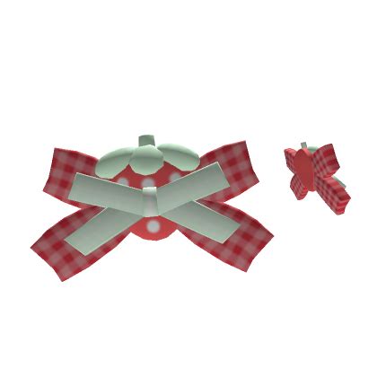 Cutesy Strawberry Hairbows Red Roblox Item Rolimon S