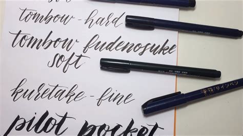 Calligraphy Brush Pens I Love Youtube